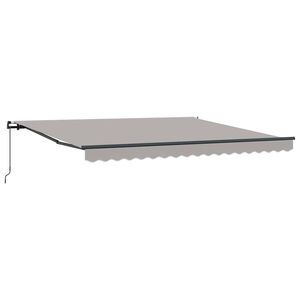 vidaXL Copertină retractabilă Gri deschis 400 &times; 350 cm