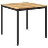 vidaXL Masă de cină pentru grădină Alb și negru 80 x 80,5 x 75 cm