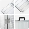 vidaXL Rampă pentru scaunul cu rotile 270 kg Argintiu 92 x 73 x 5 cm