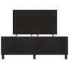 vidaXL Pat cu arcuri cu headboard Negru 160 x 200 cm Catifea