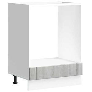 vidaXL Dulap pentru cuptor &bdquo;Lucca&rdquo; Lemn prelucrat Sonoma gri