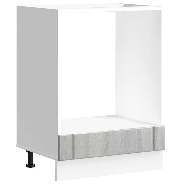 vidaXL Dulap pentru cuptor &bdquo;Lucca&rdquo; Lemn prelucrat Sonoma gri