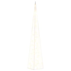 vidaXL Con de lumină cu LED decorativ, alb cald, 90 cm, acril