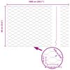vidaXL St&acirc;lp de gard. Gri 10 x 0,6 m (plasă 50 mm) Oțel și PVC