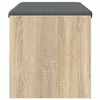 vidaXL Bancă pentru hol cu pernă Stejar Sonoma 83 x 38 x 40 cm