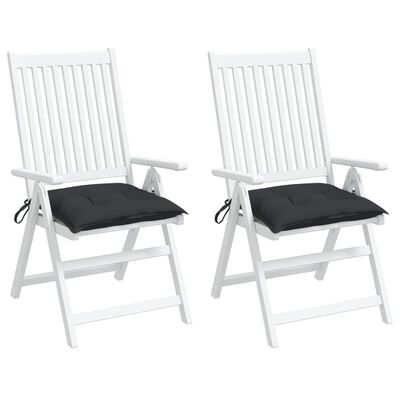 vidaXL Perne de scaun, 2 buc., negru, 50x50x7 cm, textil oxford