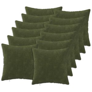 vidaXL Husă pentru pernă 12 buc. HEERLEN Verde 40 x 40 cm