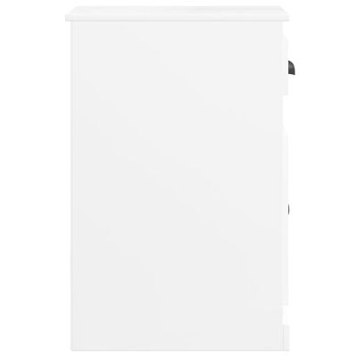 vidaXL Dulap lateral cu sertar, alb, 40x50x75 cm, lemn prelucrat