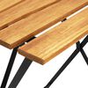 vidaXL Set mobilier bistro pliabil, 3 piese, lemn masiv de acacia