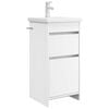 vidaXL Mobilă de baie cu chiuvetă Alb 42 x 40 x 84,5 cm Lemn prelucrat