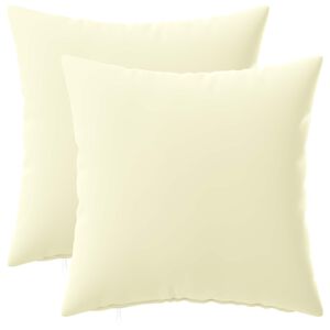 vidaXL Husă pentru pernă 2 pcs HEERLEN Crem 30 x 30 cm Poliester
