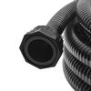 vidaXL Furtun de aspirare cu racorduri, negru, 22 mm, 4 m