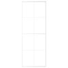 vidaXL Ușă glisantă, alb, 76x205 cm, sticlă ESG și aluminiu