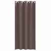 vidaXL Perdele Opaque cu Inel 2 pcs Maro &icirc;nchis 225 x 140 cm Poliester