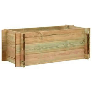 vidaXL Strat &icirc;nălțat legume grădină, 80 cm, lemn de pin tratat