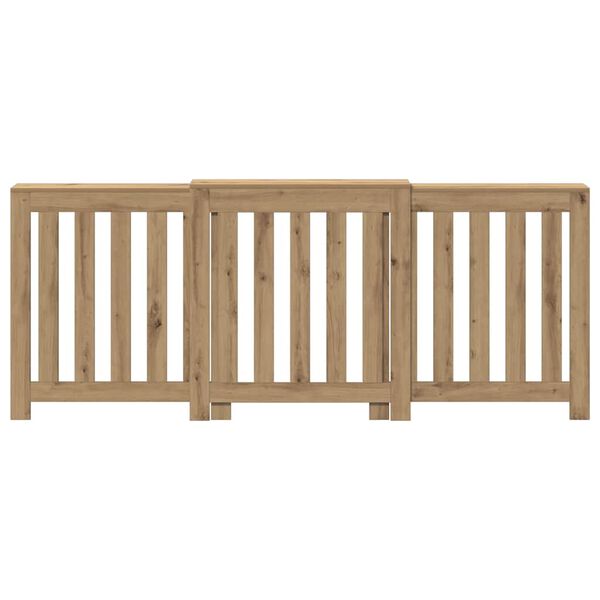 vidaXL Mască pentru calorifer stejar artizanal 205x21,5x83,5 cm lemn