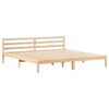 vidaXL Cadru de pat Maro 215,5 x 185,5 x 69,5 cm Lemn de pin masiv