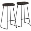 vidaXL Scaune de bar 2 buc Negru 45x40x78 cm lemn masiv de mango