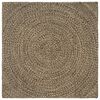 vidaXL Covoare de zonă Natural și Negru 160 x 160 cm Iută
