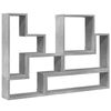 vidaXL Raft de perete, gri beton, 96x12x64 cm, lemn prelucrat