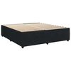 vidaXL Pat box spring cu saltea, negru, 180x200 cm, catifea