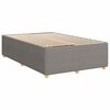 vidaXL Pat box spring cu saltea, taupe, 120x190 cm material textil