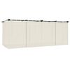 vidaXL Pavilion cu draperii, gri taupe, 6x3 m, oțel
