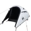vidaXL Cort camping tunel 3 persoane, alb, țesătură opacă, impermeabil