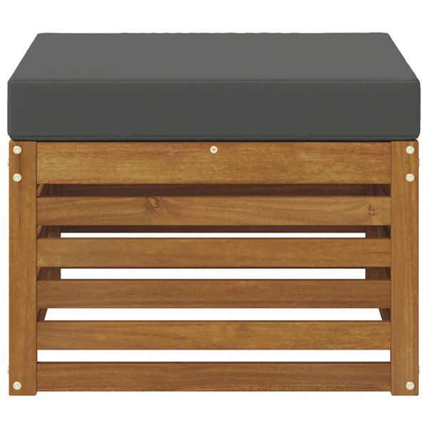 vidaXL Taburet pentru exterior Lemn Solid de Acacia natural