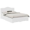 vidaXL Cadru de pat cu sertar Alb 160 x 200 cm Lemn prelucrat