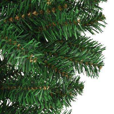 vidaXL Pom de Crăciun artificial inversat, cu suport, verde, 240 cm