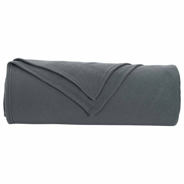 vidaXL Pătura de aruncat Gri &icirc;nchis 210 x 140 cm Molton