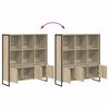 vidaXL Dulap pentru cărți 2 pcs Sonoma 99,5 x 30 x 108 cm