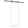 vidaXL Ușă glisantă ORKDAL Alb și negru 83 x 202 cm