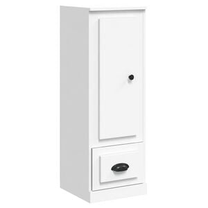 vidaXL Dulap &icirc;nalt, alb, 36x35,5x103,5 cm, lemn compozit