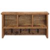 vidaXL Răcător de paltoane montat pe perete Lemn vechi 50 x 16 x 26 cm