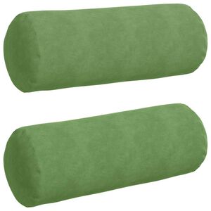 vidaXL Perne Bolster 2 pcs Verde deschis &Oslash; 25 x 70 cm