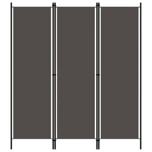 vidaXL Paravan de cameră cu 3 panouri, antracit, 150 x 180 cm