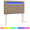 vidaXL Tăblie LED Cappuccino Piele artificială