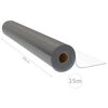 vidaXL Rolă folie protecție masă, transparent, 0,9x15 m, PVC, 1,6 mm