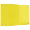 vidaXL Spate de bucătărie 2 pcs Galben 70 x 50 cm sticlă securizată