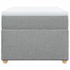 vidaXL Pat box spring cu saltea, gri deschis, 100x200 cm, textil
