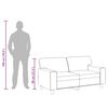 vidaXL Canapea cu 2 locuri, crem, 120 cm, piele ecologică