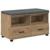 vidaXL Bancă pentru hol Stejar Artizanal 80 x 38 x 46 cm