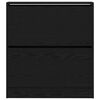 vidaXL Dulap pentru pantofi cu raft Stejar Negru 80 x 21 x 87,5 cm