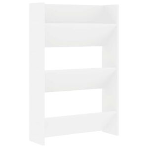 vidaXL Pantofar de perete, alb, 60x18x90 cm, PAL