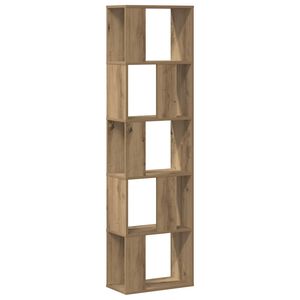 vidaXL Bibliotecă 5 niveluri stejar artizanal 45x23,5x162,5 cm lemn