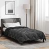 vidaXL Duvet de iarnă Negru și antracit 200 x 140 cm Microfibră