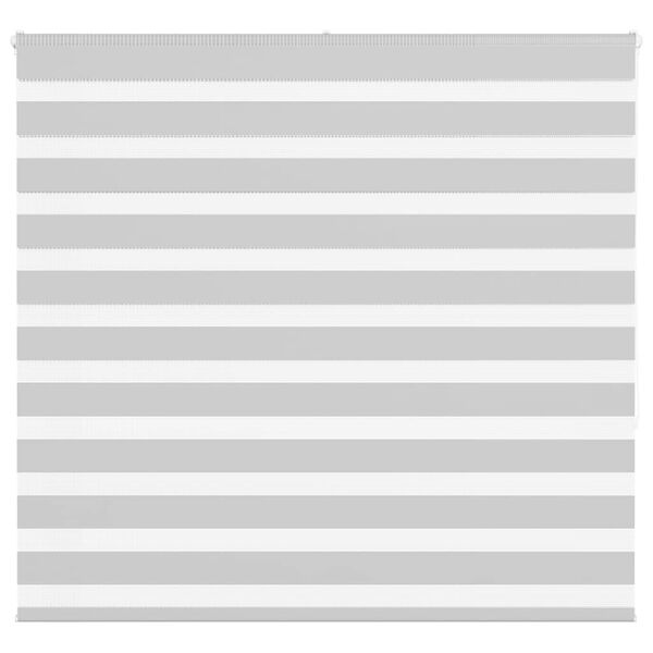 vidaXL Jaluzea tip zebra gri deschis lățime țesătură 155,9cm poliester