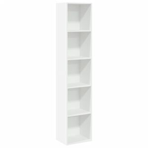 vidaXL Bibliotecă, alb, 40x30x189 cm, lemn prelucrat